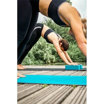 Afbeelding van Avento Fitnessmat Neopreen 180 x 60 0.6 cm Blauw/Grijs