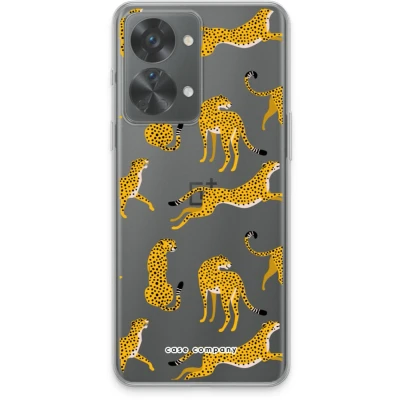 Afbeelding van Case Company® hoesje geschikt voor OnePlus Nord 2T Luipaard Soft Cover Telefoonhoesje Bescherming aan alle Kanten en Schermrand