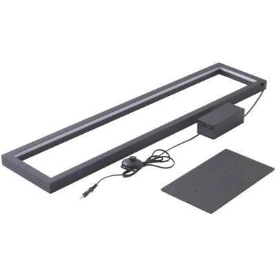 Afbeelding van Lucande Slimme binnenverlichting met dimmer CCT 1licht Metaal, kunststof H: 110 cm zwart, wit Inclusief lichtbron