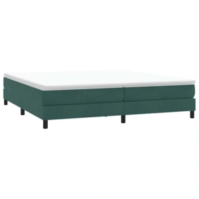 Afbeelding van vidaXL Bed boxspring zonder matras 200x210 cm fluweel donkergroen