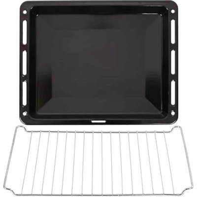 Image de ICQN Kit de grilles cuisson 455 x 375 30 mm pour four émaillé poêle à graisse grille Bosch Siemens Neff Gorenje