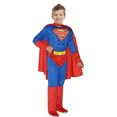 Afbeelding van Dc Comics Verkleedpak Superman Jongens Blauw/rood Maat 128 140