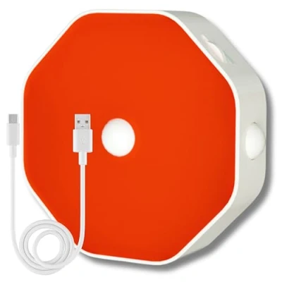 Afbeelding van Toys4Boys Led nachtlampje voor kinderen, 1000 mAh batterij, melatonine nachtrood licht met magnetische montage, lampen drievoudige bewegingssensor, rode lichten om te slapen, ideaal
