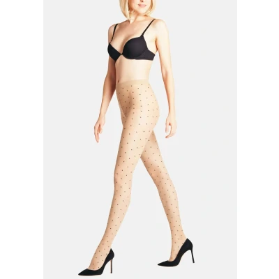 Afbeelding van Falke Dot bicolor 15 denier transparent Panty Transparent, Dames, Maat: M/L,