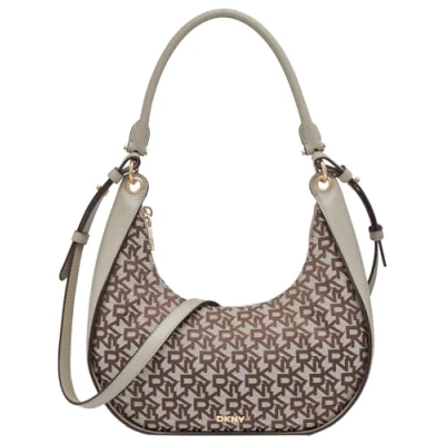 Afbeelding van DKNY Schoudertas Abby Hobo Crossbody Chino / Toffee Bruine