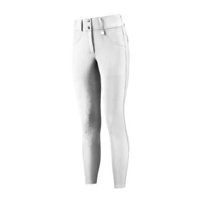 Image de Mrs. Ros Pantalon d&#039;Équitation Amsterdam Full Grip Performance White XS