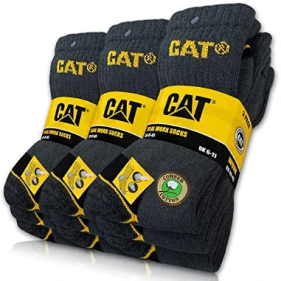 Afbeelding van CAT® Real Work Socks Werksokken, 9 paar, voor dames en heren, maat 35 50