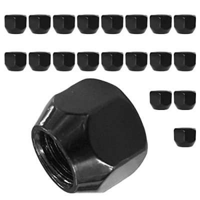 Afbeelding van 20 x wielmoeren voor stalen velgen M12x1.5 SW19 zwart compatibel met Ford, Mazda, Toyota