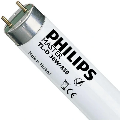 Afbeelding van Philips TL D 36W 830 Super 80 (MASTER) 120cm Warm Wit