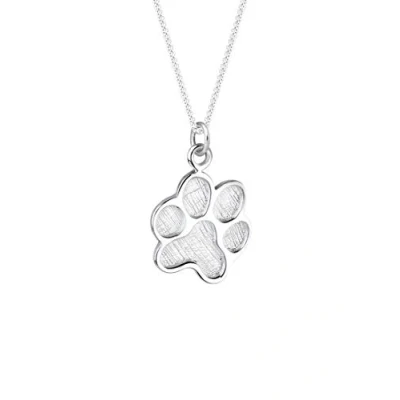 Afbeelding van Elli PAW Animal Basic Ketting, Dames, Maat: 45, Silber