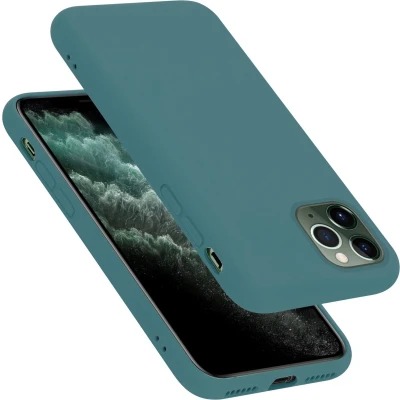 Afbeelding van Cadorabo Hoesje geschikt voor Apple iPhone 11 PRO MAX in LIQUID GROEN Beschermhoes gemaakt van flexibel TPU silicone Case Cover