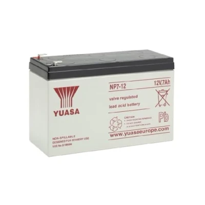 Afbeelding van Yuasa NP7 12 Loodaccu V 7 Ah Loodvlies (AGM) (b x h d) 151 98 65 mm Kabelschoen 4.8 Onderhoudsvrij, VDS certificering
