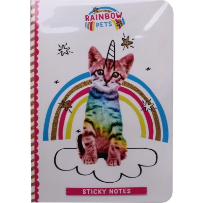 Afbeelding van Totum Rainbow Pets Sticky Notes Boekje Kat