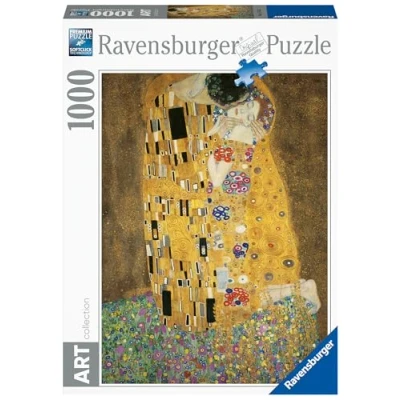 Afbeelding van Ravensburger puzzel Gustav Klimt: The Kiss Legpuzzel 1000 stukjes