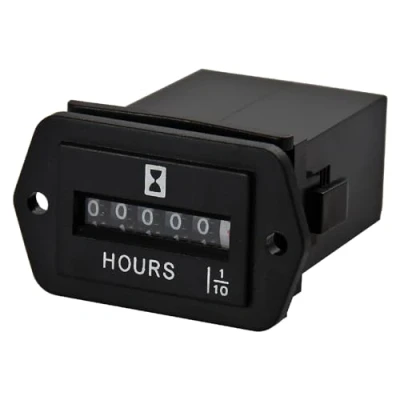 Afbeelding van Jayron JR HM002 AC 110 250 V Mechanische urenteller voor wisselstroomapparaten zoals golfwagen, generator, ATV, grasmaaier en andere apparaten op batterijen
