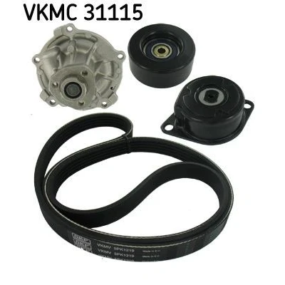 Afbeelding van Skf Poly V riemen kit incl.waterpomp VKMC 31115