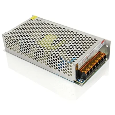 Afbeelding van Economraluz DC transformator, voeding voor ledstrips, verstelbare 220 V (12 10 A 120 W professioneel), metallic