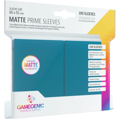 Afbeelding van Gamegenic Sleeves Matte Prime Blue (100 stuks)