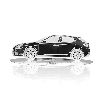 Afbeelding van Silhouet schaalmodel Alfa Romeo Giulietta 1:43 RVS gegraveerd