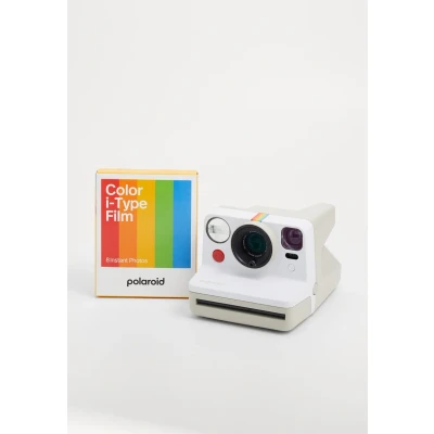 Afbeelding van Polaroid Now Gen 3 Pebble White Color Film Bundle met 8 foto&#039;s