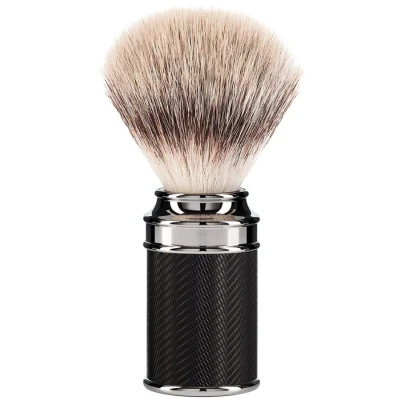 Afbeelding van Muhle scheerkwast synthetisch haar Traditional zwart chroom