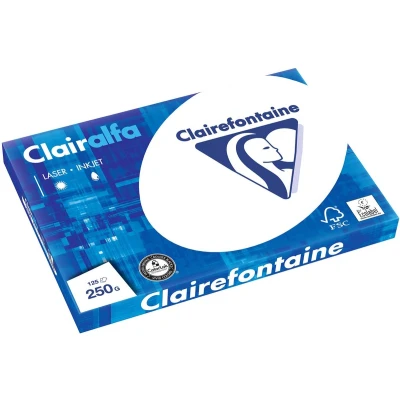 Afbeelding van Clairefontaine Clairalfa Presentatiepapier A3, 250 G, Pak Van 125 Vel