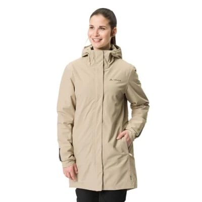 Afbeelding van Vaude Womens Cyclist Padded Parka, Dames, Maat: 40, Linen