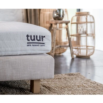 Afbeelding van Tuur® Original Plus Eenpersoonsmatras 140x220 100% Natuurlatex 120 Nachten Proef Dual Comfort Paardenhaar en Hennep
