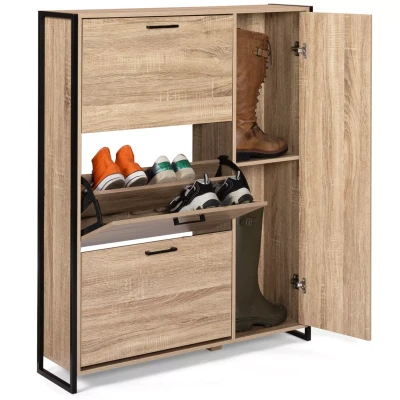 Image de Meuble à chaussures industriel avec 4 portes