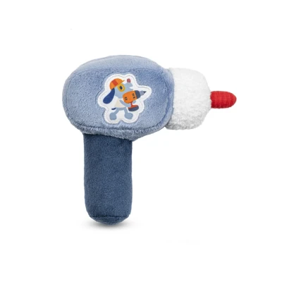Afbeelding van Lilliputiens Boor Rammelaar Jules De Hond Baby&#039;s Eerste Gereedschap! Om Het Gehoor Van Baby Te Stimuleren, Maakt Deze Boorrammelaar Een Leuk Geluid, Maar Biedt Ook Verscheidenheid Aan Materialen Tactiele Ontdekkingen Moedigen