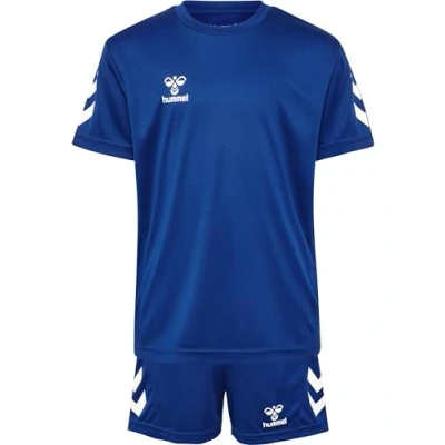 Image de hummel Hmllogo Ensemble t shirt unisexe pour enfant, bleu clair, 128 EU