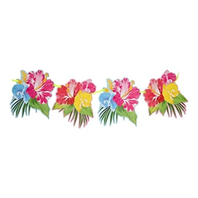 Afbeelding van Slinger Tropische Bloemen, 6mtr.