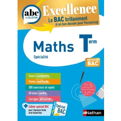 Image de ABC BAC Excellence Maths terminale