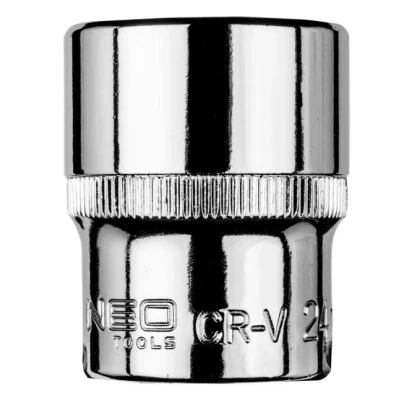 Afbeelding van NEO TOOLS 08 424 Steeksleutelelement 1/2 24 mm Chroom vanadium staal Zeskant
