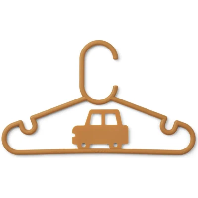 Afbeelding van Liewood Falton kledinghanger met auto 8 stuks Golden caramel