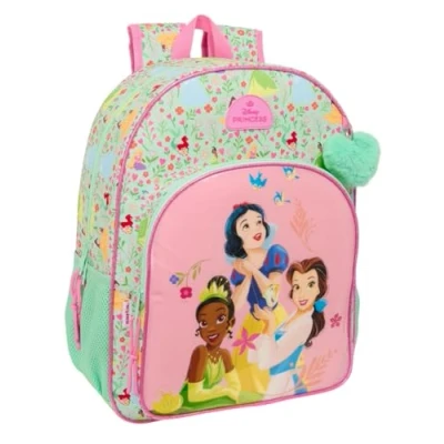 Afbeelding van Schoolrugzak Disney Princess Bloom Groen Roze 33 x 42 14 cm
