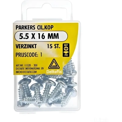 Afbeelding van Spaanplaatschroeven Cilnderkop Pozidriv Verzinkt 5.5x16mm