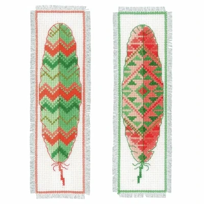 Afbeelding van Bladwijzer kit Indianenveren set van 2 Vervaco PN 0156894