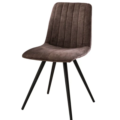 Afbeelding van Victor eetkamerstoel velvet taupe