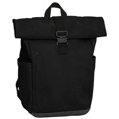 Afbeelding van Daniel Ray Griffith Coated Canvas Rolltop Laptoprugzak Zwart