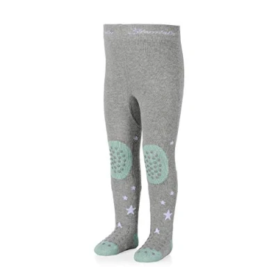 Afbeelding van Sterntaler Stanley Krabbelstrumpfhose Unisex Baby Panty, Zilvermix, 80 EU, grijs.