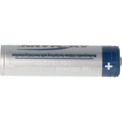 Afbeelding van Ansmann Li ion batterij 18650 Lithium 3.6 volt 2600mAh, 9.36Wh, beschermde door veiligheidscircuit