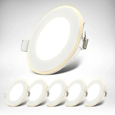 Afbeelding van B.K.Licht LED Inbouwspot met nachtlichtfunctie Set van 6 memoryfunctie 9,3 x 2,4cm 3.000 K Wit