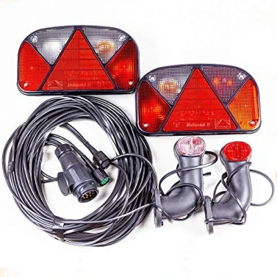 Afbeelding van Mantes Aanhangwagenverlichtingsset: Multipoint II achterlichten, Superpoint + 7 m straal 13 polig