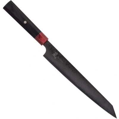 Afbeelding van Yaxell Rei Sujihiki mes 23 cm 69 Lagen Damaststaal VG10 61 HRC Pakkahout Heft