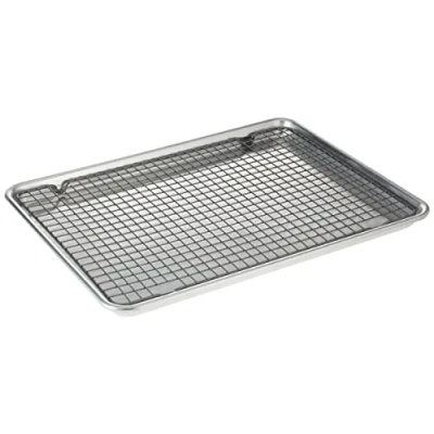Afbeelding van Nordic Ware 43172AMZM half laken met anti aanbaklaag, 2 delige set, naturel