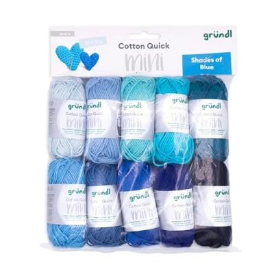 Afbeelding van 6145 4 Cotton Quick Mini Shades of Blue 10x15gram