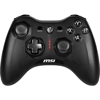 Afbeelding van MSI FORCE GC20 V2 gamepad voor pc, verwisselbare deksel, 2 vibratiemotoren, USB 2.0, zwart, bedraad