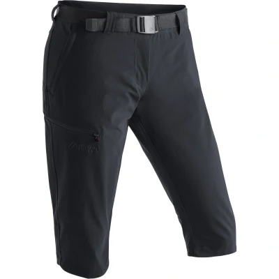 Afbeelding van Inara Slim Capri Wandelbroek Dames Black 990 46 Zwart