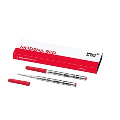 Afbeelding van Montblanc 124516 balpenvulling 2 x Modena Red rood M maat